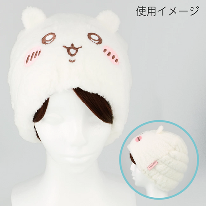 Japan ChiiKawa | ChiiKawa Hachiware Usagi Momonga Cotton Hair Towel Wrap Cap Kawaii items Room Decoration