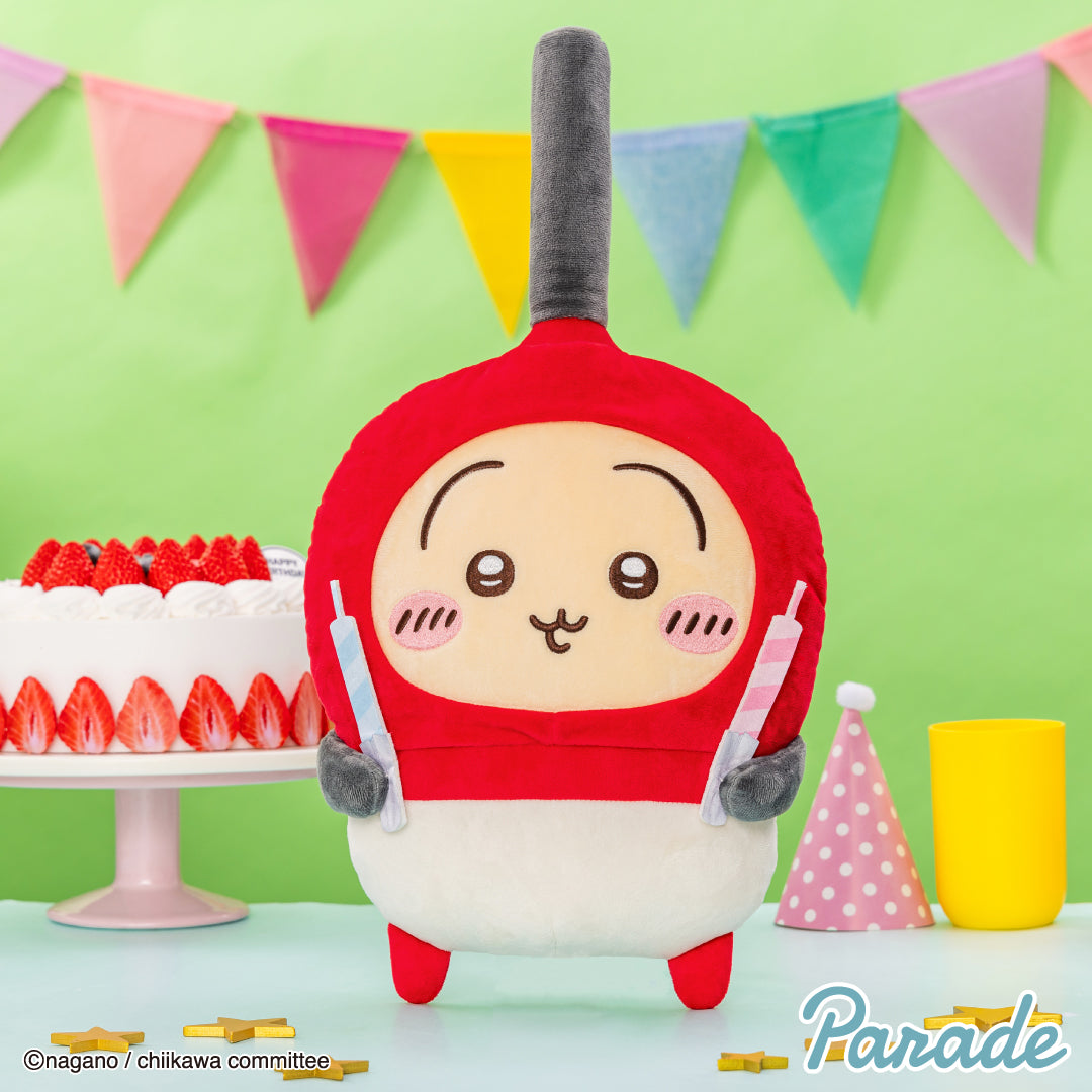 Japan ChiiKawa ChiiKawa & Hachiware Birthday 2025 Series | ChiiKawa Hachiware Usagi Birthday Cake Cream and Lighter Big 30cm Plush Doll  Kawaii items Room Decoration doll WinnieTheBirds Toy Shop