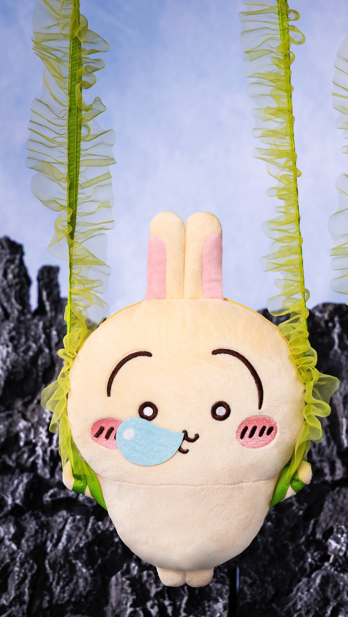 Japan ChiiKawa Mermaid Island Series | Hachiware Usagi Momonga Shisa Crab Trapping by Kombu Cute Plush Doll Crossbody Bag - Kawaii items Room Decoration