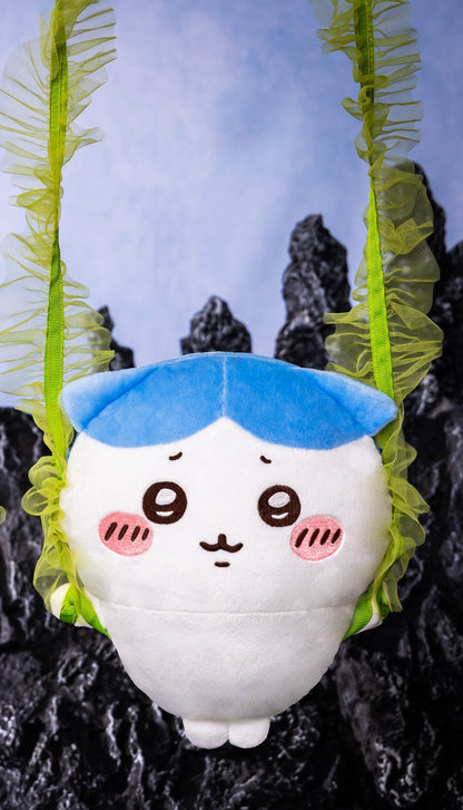Japan ChiiKawa Mermaid Island Series | Hachiware Usagi Momonga Shisa Crab Trapping by Kombu Cute Plush Doll Crossbody Bag - Kawaii items Room Decoration