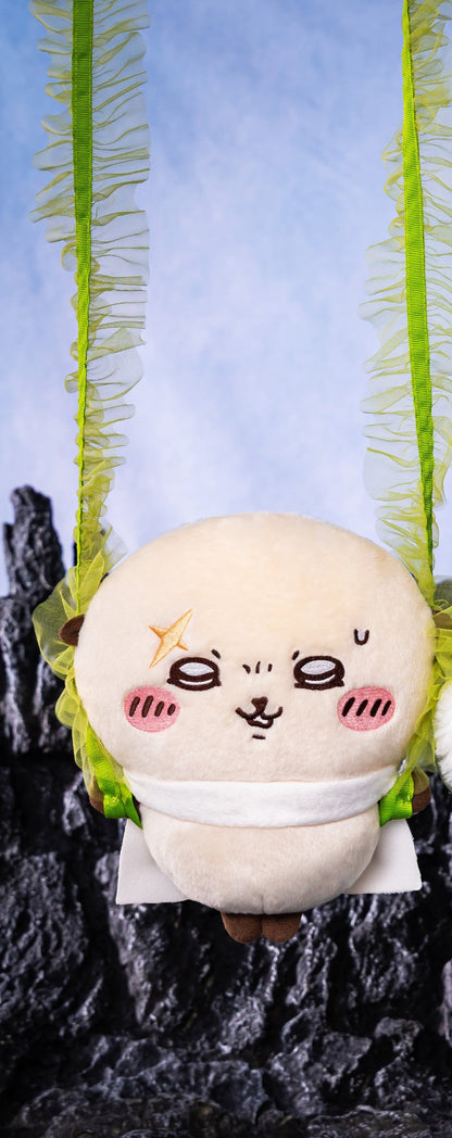 Japan ChiiKawa Mermaid Island Series | Hachiware Usagi Momonga Shisa Crab Trapping by Kombu Cute Plush Doll Crossbody Bag - Kawaii items Room Decoration
