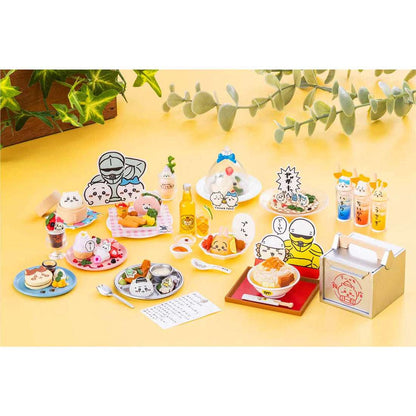 Japan Chiikawa Miniature Serise | Chiikawa Chinese Restaurant Mini Figure Collection (8 types) 8Pack BOX - Kawaii Miniature World Doll Room