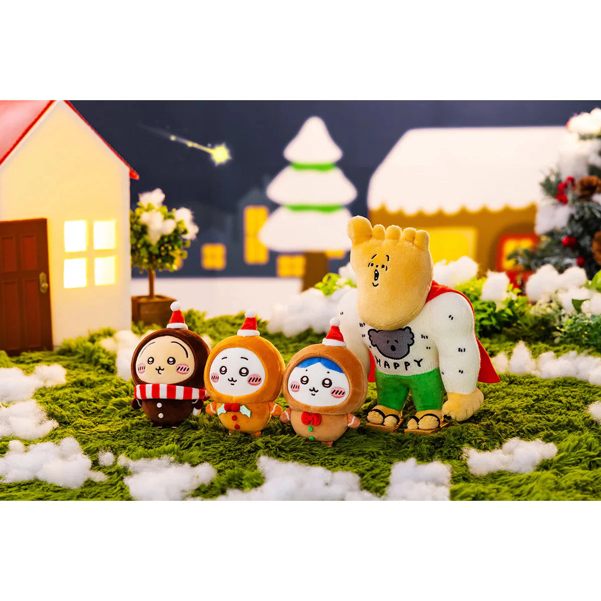 Japan ChiiKawa Christmas 2024 Series | ChiiKawa Hachiware Usagi Gingerbread Man Plush Doll Keychain Kawaii items Room Decoration doll WinnieTheBirds Toy Shop