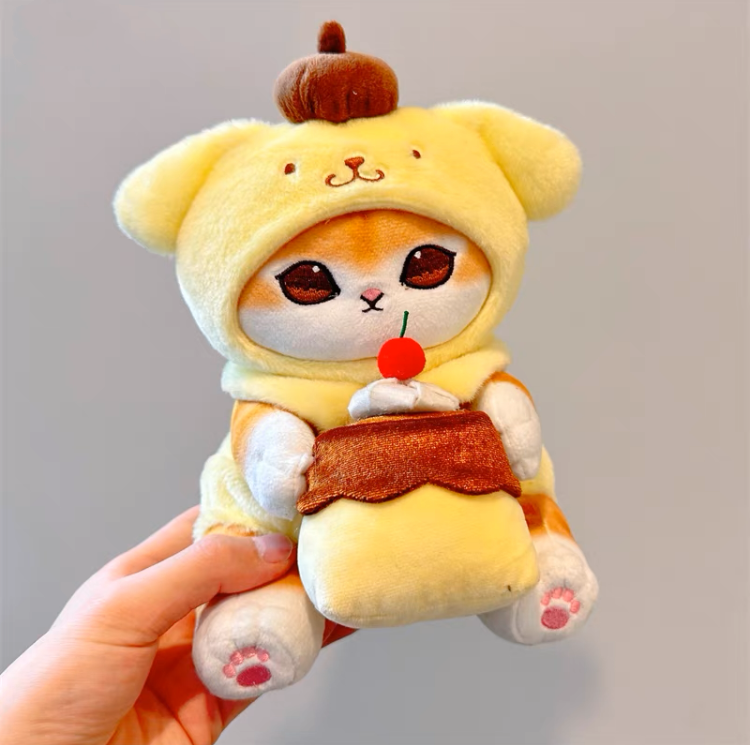 Japan Artist Mofusand x Sanrio Cat Neko Crossover Pompompurin