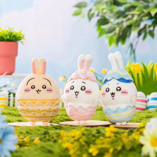 Japan ChiiKawa Easter 2025 Series | ChiiKawa Hachiware Usagi Easter Egg Plush Doll Keychain Kawaii items Room Decoration doll