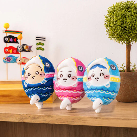 Japan ChiiKawa Carp Flag Series | ChiiKawa Hachiware Usagi Carp Flag Koinobori Plush Doll Keychain Kawaii items Room Decoration doll