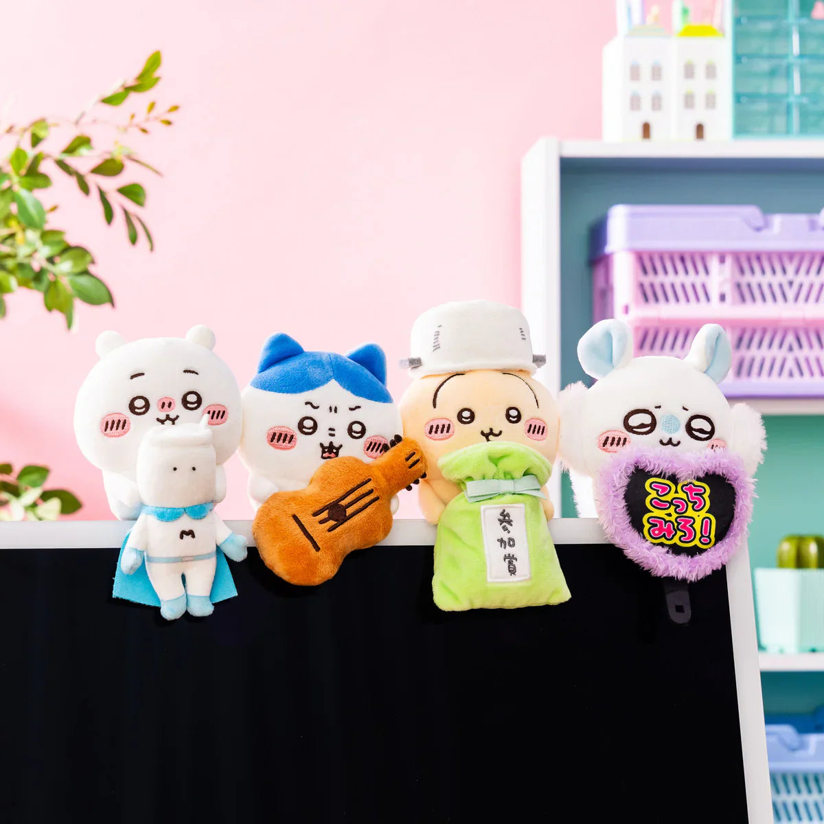 Japan ChiiKawa | ChiiKawa Hachiware Usagi Momonga Kurimanju Rakko Shisa Crab Witch Cute Plush Computer Screen Monitor Desktop Dolls - Kawaii Items Room Decoration