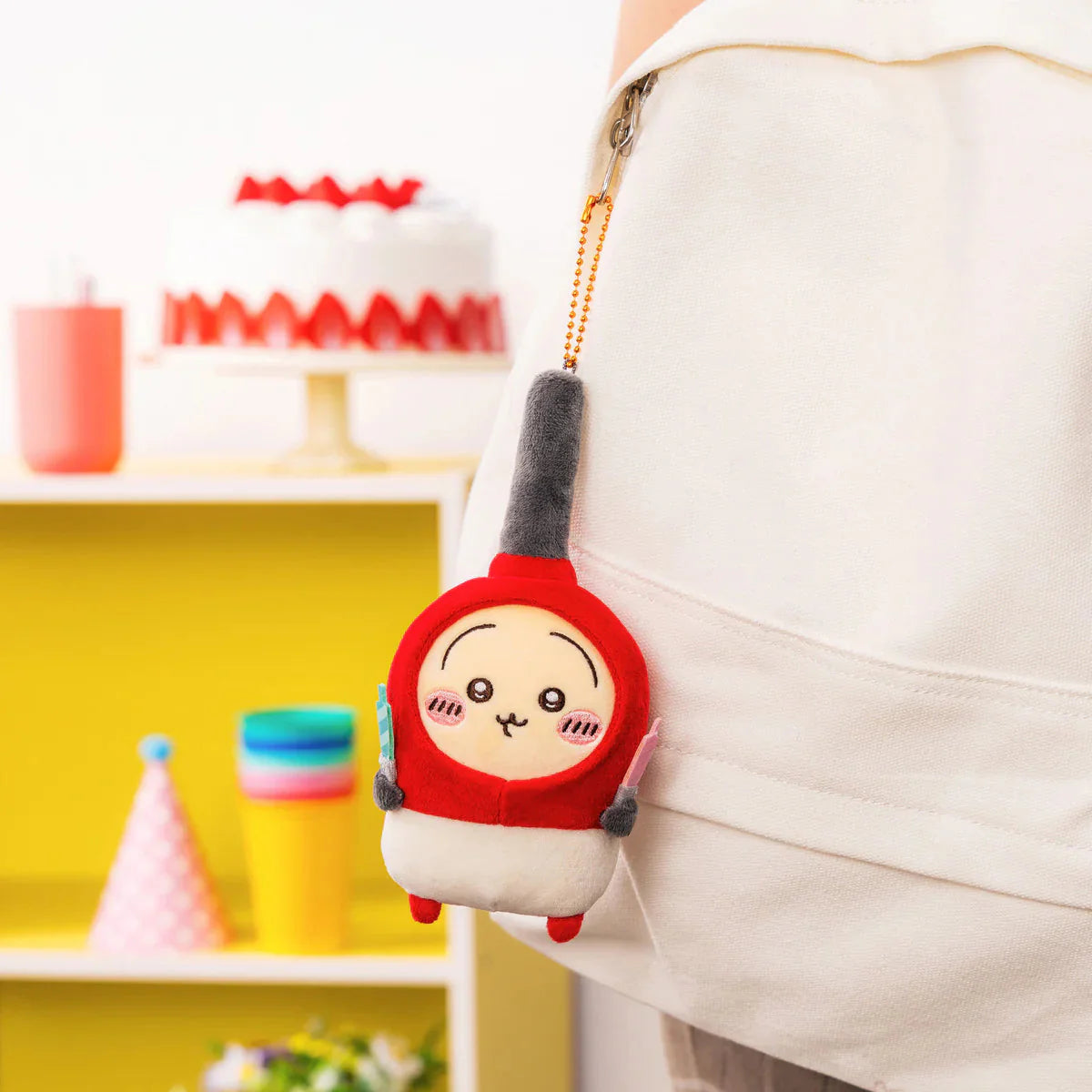 Japan ChiiKawa ChiiKawa & Hachiware Birthday 2025 Series | ChiiKawa Hachiware Usagi Birthday Cake Cream and Lighter Plush Doll Keychain Kawaii items Room Decoration doll WinnieTheBirds Toy Shop