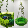 31x16cm グリーンヤーン編みハンギングバスケット 小型・中型オウム用 バードトイ 鳥かごアクセサリー ラブバード セキセイインコ マメルリハ