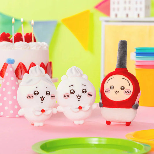 Japan ChiiKawa ChiiKawa & Hachiware Birthday 2025 Series | ChiiKawa Hachiware Usagi Birthday Cake Cream and Lighter Plush Doll Keychain Kawaii items Room Decoration doll WinnieTheBirds Toy Shop
