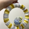 +Handmade+17.5cm Autumn Light Yarn Knitting Ring Swings Parrot Birdie Toy