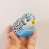 手作りバスウッド セキセイインコ 鳥の置物 木彫り 装飾 ギフト オーダーメイド
