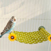 15x22cm ハンドメイド ヒマワリ柄 キャンバス製 ハンモック オウム 鳥用おもちゃ オーガニック 鳥かごアクセサリー ラブバード セキセイインコ サザナミインコ 小動物用