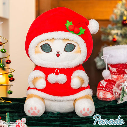 Japan Mofusand Christmas Series | Mofusand Cat Santa Claus and Reindeer Costume Plush Doll - Kawaii items Room Decoration Doll