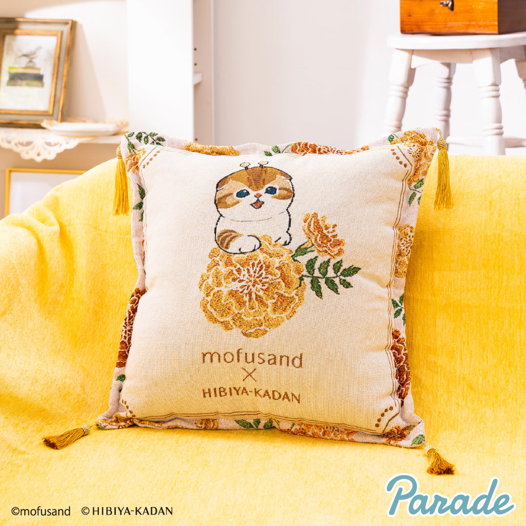 mofusand HIBIYA-KADAN クッション 6個セット　モフサンド Japan Mofusand X Hibiya-Kadan | Mofusand Cat Summer Flower Garden