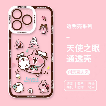 Japanese Cartoon Kanahei | 8 Styles Usagi Piske - iPhone Case 7 8 PLUS SE2 XS XR X 11 12 13 14 15 16 16e 17 17e Pro Promax 12mini 13mini