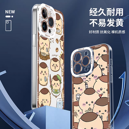 Japanese Cartoon Chiikawa | Kurimanju 5 Styles - iPhone Case PLUS SE2 XS XR X 11 12 13 14 15 16 16e 17 17e Pro Promax 12mini 13mini