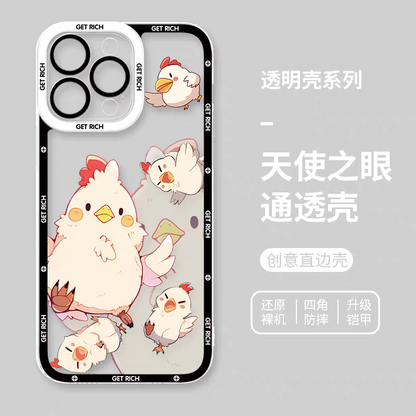 Japan Style Simple Cute Chinese Zodiac | Emo Full Screen Part1 8 Styles - iPhone Case PLUS SE2 XS XR X 11 12 13 14 15 16 16e 17 17e Pro Promax 12mini 13mini