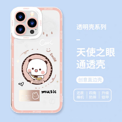 Lovely Bubu and Dudu Panda | Daily and Cute Couple 8 Styles - iPhone Case PLUS SE2 XS XR X 11 12 13 14 15 16 16e 17 17e Pro Promax 12mini 13mini