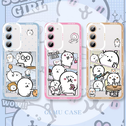 Japanese Cartoon Joker Bear | Full Screen & Comic 7 Styles - Phone Case Samsung Galaxy S26 S25 S24 S23 S22 S21 FE Ultra Edge