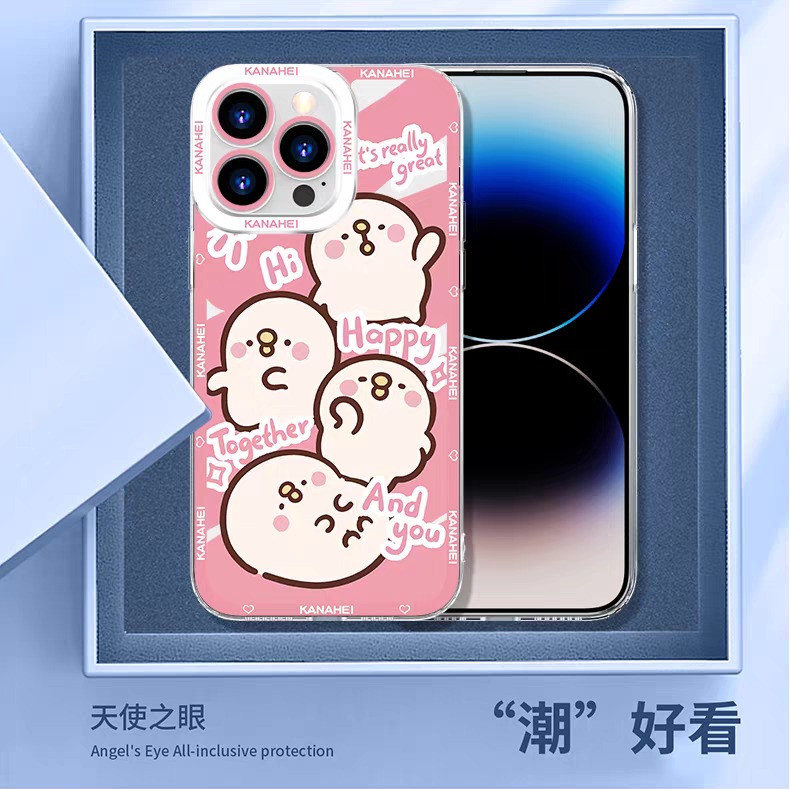 Japanese Cartoon Kanahei | 8 Styles Usagi Piske - iPhone Case 7 8 PLUS SE2 XS XR X 11 12 13 14 15 16 16e 17 17e Pro Promax 12mini 13mini