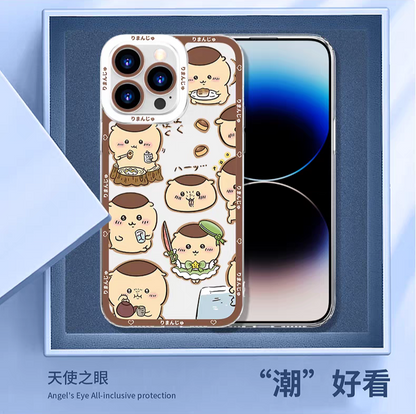 Japanese Cartoon Chiikawa | Kurimanju 5 Styles - iPhone Case PLUS SE2 XS XR X 11 12 13 14 15 16 16e 17 17e Pro Promax 12mini 13mini