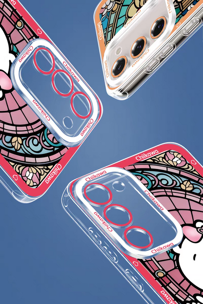 Japanese Cartoon Chiikawa Cafe Waiter | Chiikawa Hachiware Usagi Momonga - Phone Case Samsung Galaxy S26 S25 S24 S23 S22 S21 FE Ultra Edge