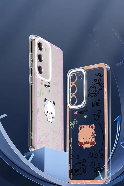 Lovely Bubu and Dudu Panda | Daily and Cute Couple 8 Styles - Phone Case Samsung Galaxy S26 S25 S24 S23 S22 S21 FE Ultra Edge