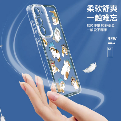 Japanese Cartoon Mofusand | Full Screen Mofusand Bread - Phone Case Samsung Galaxy S25 S24 S23 S22 S21 FE Ultra Edge - KawaiiGiftLand