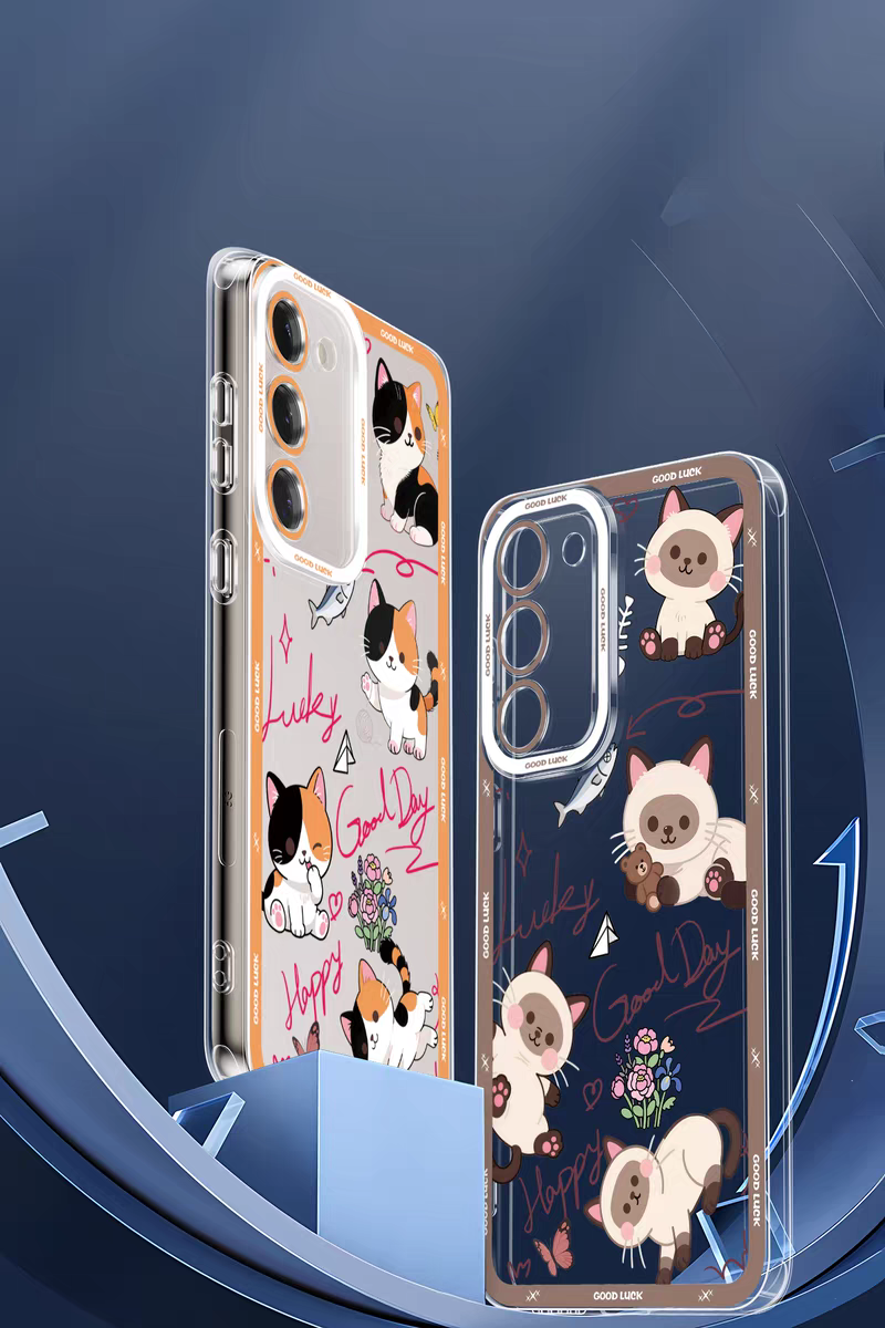 Japan Style Simple Cute Animals Style | Cats & Dogs Lucky Day 8 Styles - Phone Case Samsung Galaxy S26 S25 S24 S23 S22 S21 FE Ultra Edge