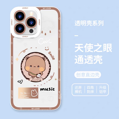 Lovely Bubu and Dudu Panda | Daily and Cute Couple 8 Styles - iPhone Case PLUS SE2 XS XR X 11 12 13 14 15 16 16e 17 17e Pro Promax 12mini 13mini