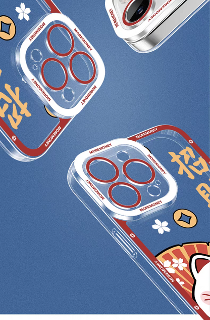 Japan Style Simple Cute Lucky Cat Style | Fortune Cat Part2 8 Styles - iPhone Case PLUS SE2 XS XR X 11 12 13 14 15 16 16e 17 17e Pro Promax 12mini 13mini