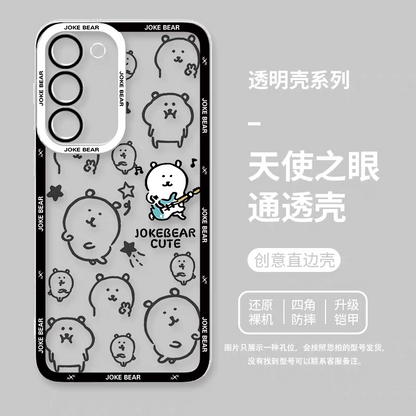 Japanese Cartoon Joker Bear | Full Screen & Comic 7 Styles - Phone Case Samsung Galaxy S26 S25 S24 S23 S22 S21 FE Ultra Edge