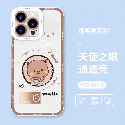 Lovely Bubu and Dudu Panda | Daily and Cute Couple 8 Styles - iPhone Case PLUS SE2 XS XR X 11 12 13 14 15 16 16e 17 17e Pro Promax 12mini 13mini