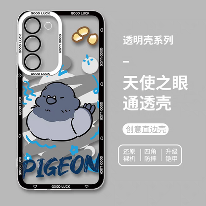 Japan Style Simple Cute Animals Colourful Style | Cat Shiba Inu Capybara Panda Hamster Pigeon Seal Rabbit - Phone Case Samsung Galaxy S26 S25 S24 S23 S22 S21 FE Ultra Edge