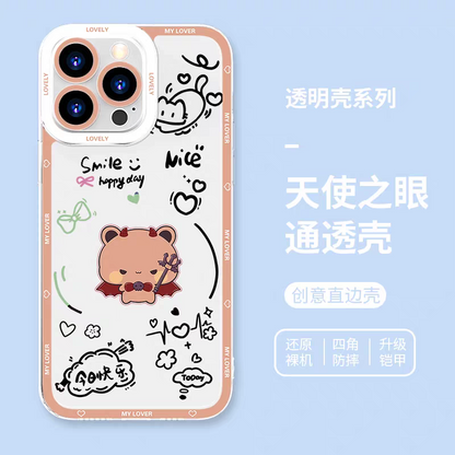 Lovely Bubu and Dudu Panda | Daily and Cute Couple 8 Styles - iPhone Case PLUS SE2 XS XR X 11 12 13 14 15 16 16e 17 17e Pro Promax 12mini 13mini