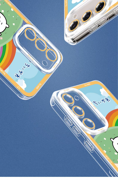Japanese Cartoon Chiikawa | Rainbow Post Office Daily 8 Style - Phone Case Samsung Galaxy S25 S24 S23 S22 S21 FE Ultra Edge
