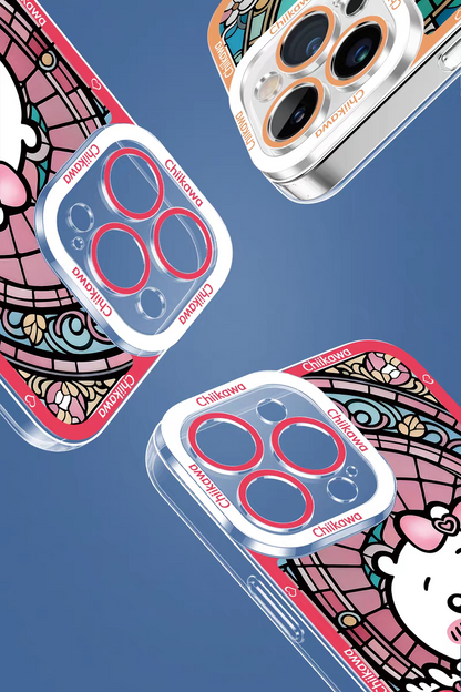 Japanese Cartoon Chiikawa Cafe Waiter | Chiikawa Hachiware Usagi Momonga - iPhone Case PLUS SE2 XS XR X 11 12 13 14 15 16 16e 17 17e Pro Promax 12mini 13mini