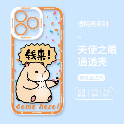 Japan Style Simple Cute Pet Style | Money Come Bring Wealth 5 Styles - iPhone Case PLUS SE2 XS XR X 11 12 13 14 15 16 16e 17 17e Pro Promax 12mini 13mini