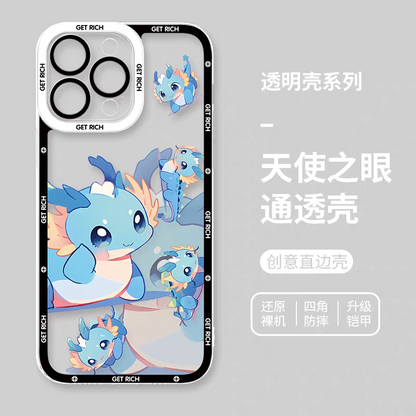 Japan Style Simple Cute Chinese Zodiac | Emo Full Screen Part1 8 Styles - iPhone Case PLUS SE2 XS XR X 11 12 13 14 15 16 16e 17 17e Pro Promax 12mini 13mini