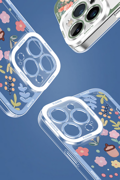 Japanese Style Floral Version | 3 Styles - iPhone Case PLUS SE2 XS XR X 11 12 13 14 15 16 16e 17 17e Pro Promax 12mini 13mini