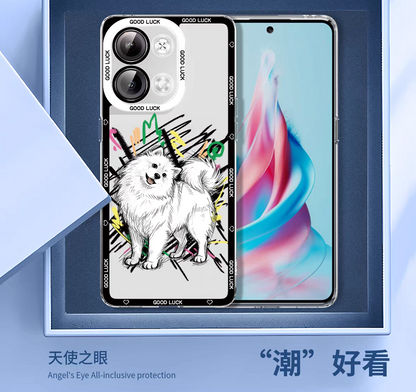 Simple Style Dog with Sketch | 8 Styles - iPhone Case PLUS SE2 XS XR X 11 12 13 14 15 16 16e 17 17e Pro Promax 12mini 13mini