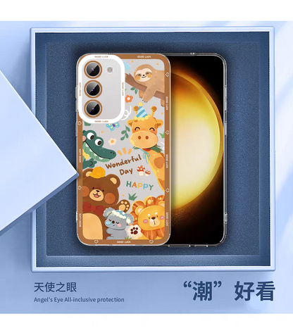 Japan Style Animal Zoo Full Screen Style | Wild & Cute 8 Styles - Phone Case Samsung Galaxy S26 S25 S24 S23 S22 S21 FE Ultra Edge