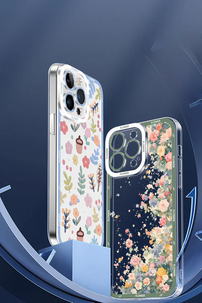 Japanese Style Floral Version | 3 Styles - iPhone Case PLUS SE2 XS XR X 11 12 13 14 15 16 16e 17 17e Pro Promax 12mini 13mini