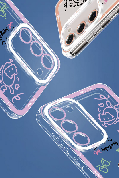 Lovely Bubu and Dudu Panda | Daily and Cute Couple 8 Styles - Phone Case Samsung Galaxy S26 S25 S24 S23 S22 S21 FE Ultra Edge