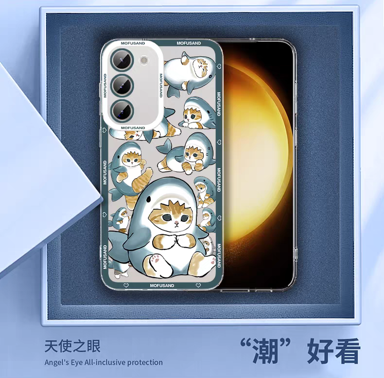 Japanese Cartoon Mofusand | Full Screen Mofusand Bread - Phone Case Samsung Galaxy S25 S24 S23 S22 S21 FE Ultra Edge - KawaiiGiftLand