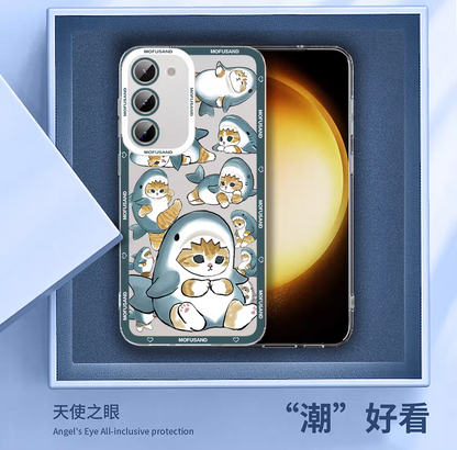 Japanese Cartoon Mofusand | Full Screen Mofusand Bread - Phone Case Samsung Galaxy S25 S24 S23 S22 S21 FE Ultra Edge - KawaiiGiftLand
