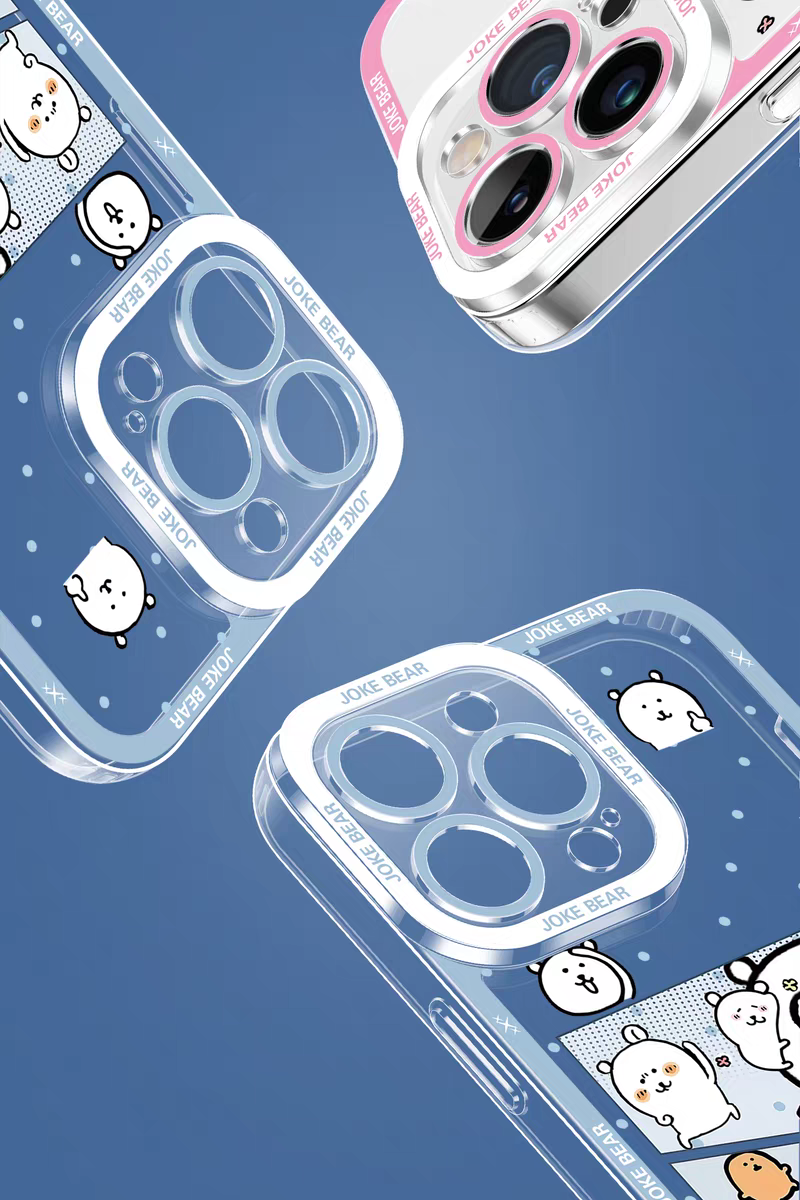 Japanese Cartoon Joker Bear | Full Screen 7 Styles - iPhone Case PLUS SE2 XS XR X 11 12 13 14 15 16 16e 17 17e Pro Promax 12mini 13mini
