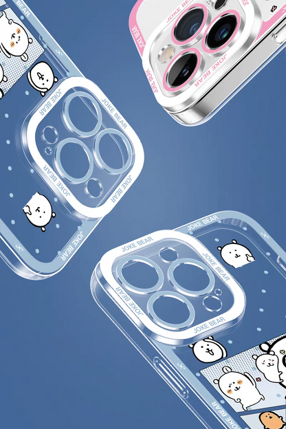 Japanese Cartoon Joker Bear | Full Screen 7 Styles - iPhone Case PLUS SE2 XS XR X 11 12 13 14 15 16 16e 17 17e Pro Promax 12mini 13mini