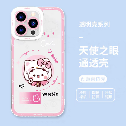 Lovely Bubu and Dudu Panda | Daily and Cute Couple 8 Styles - iPhone Case PLUS SE2 XS XR X 11 12 13 14 15 16 16e 17 17e Pro Promax 12mini 13mini